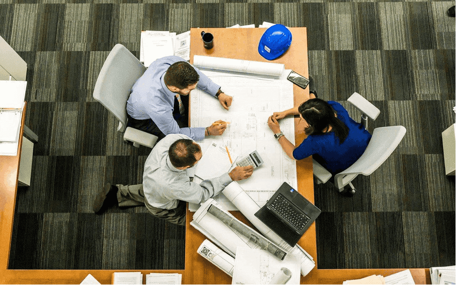 Group of Architects Working